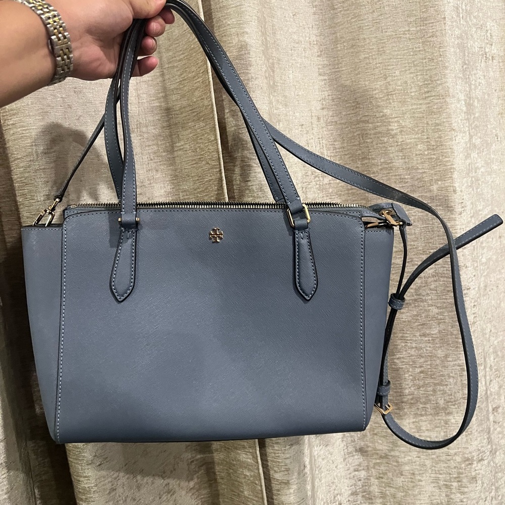 Tory Burch Blue Tote Bag